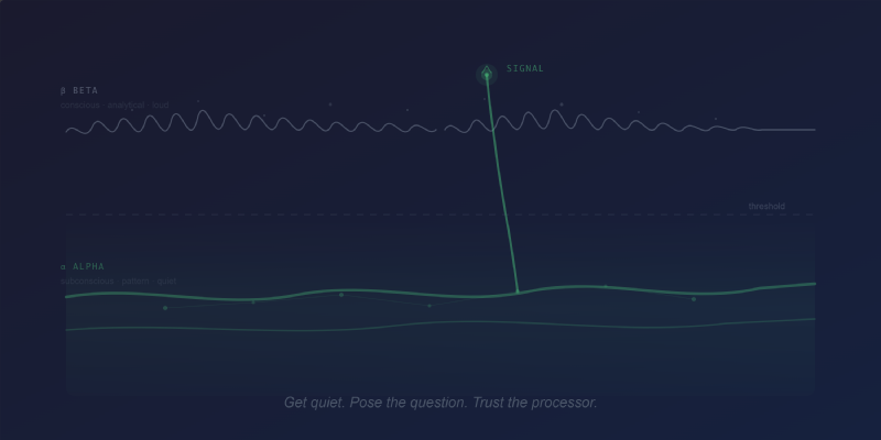 Cover image for The Quiet Processor — The best decisions I've ever made didn't come from thinking harder. They came from knowing when to stop thinking.
