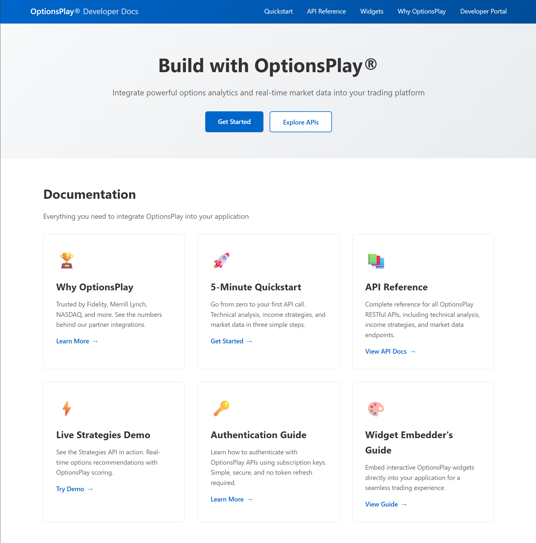 OptionsPlay Developer Documentation